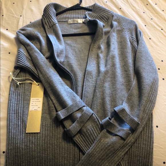 Yoki Sweaters - Yoki Heather Gray Zip Up Cardigan size XL NWT